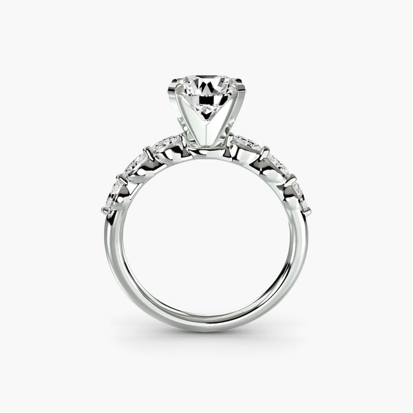 The Floral Accent Solitaire